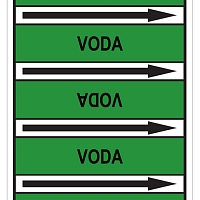 Značení potrubí, voda